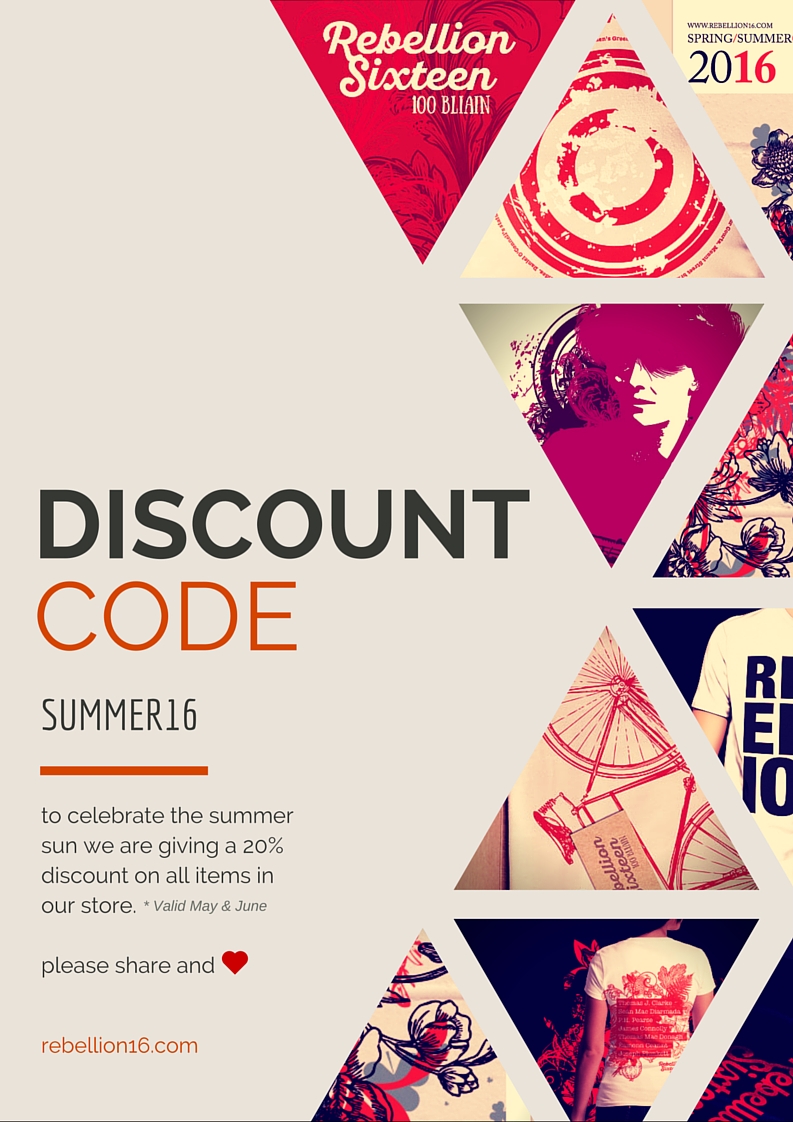Summer Discount Code for Rebellion Sixteen